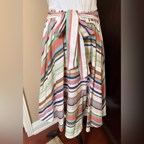 Flint & Moss Cotton-Linen Skirt - Picture 8 of 9